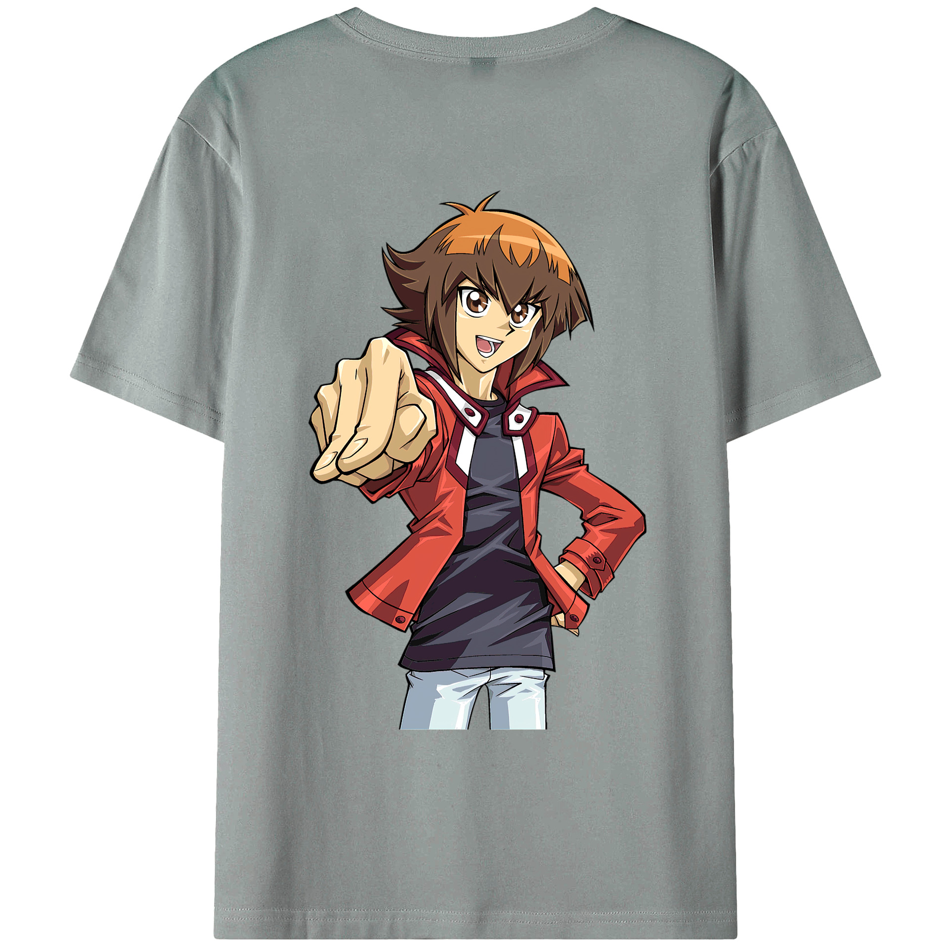 （画像用） 遊☆戯☆王 Yu-Gi-Oh! 綿100％ メンズ半袖Tシャツ（バックプリント） 通気性